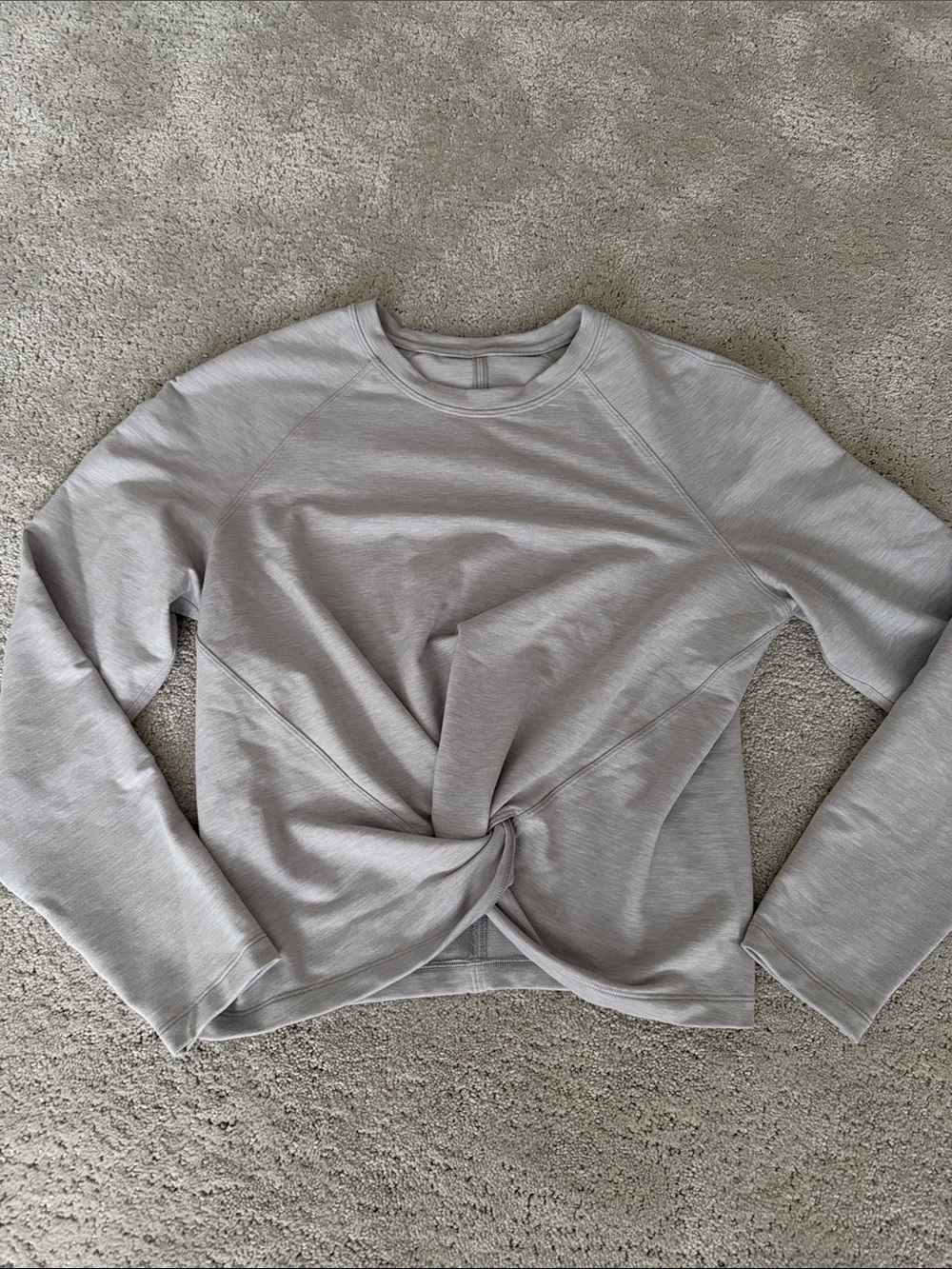 lululemon athletica Twist-Front Long Sleeve Top - Light Gray